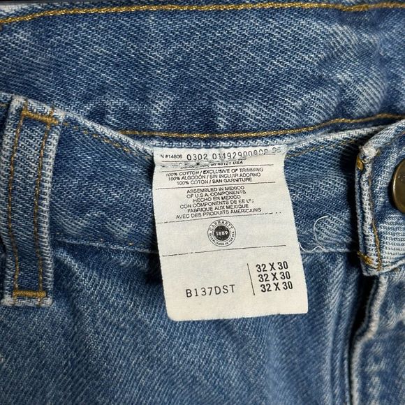 Carhartt Original Dungaree Carpenter Denim Jeans Pants 32X30 - Picture 7 of 7